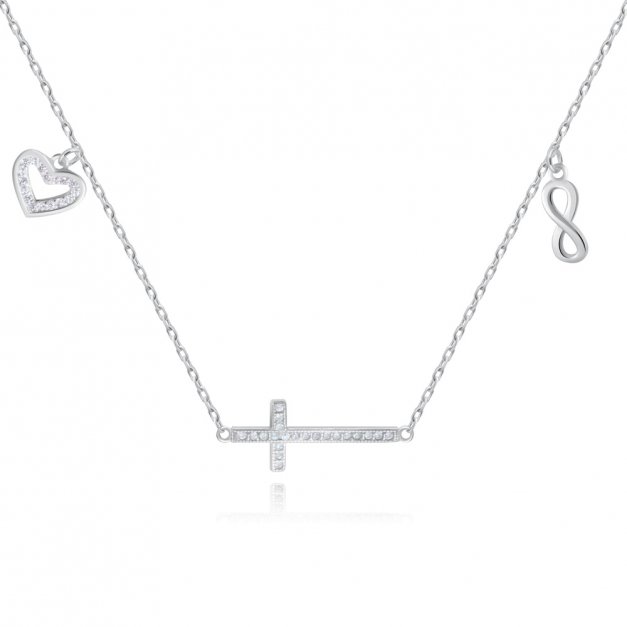 Collier en argent massif 925 (millièmes) avec gravure pour marraine