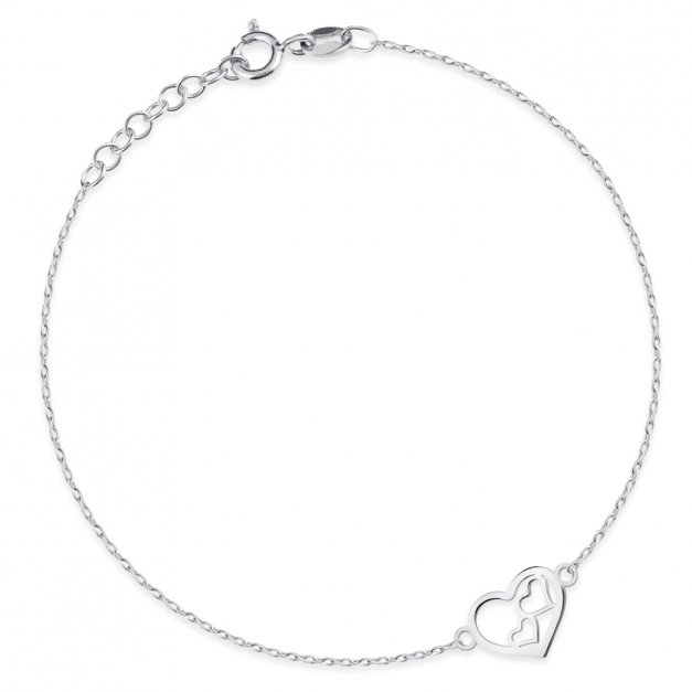 Bracelet en argent massif 925 avec gravure pour une copine