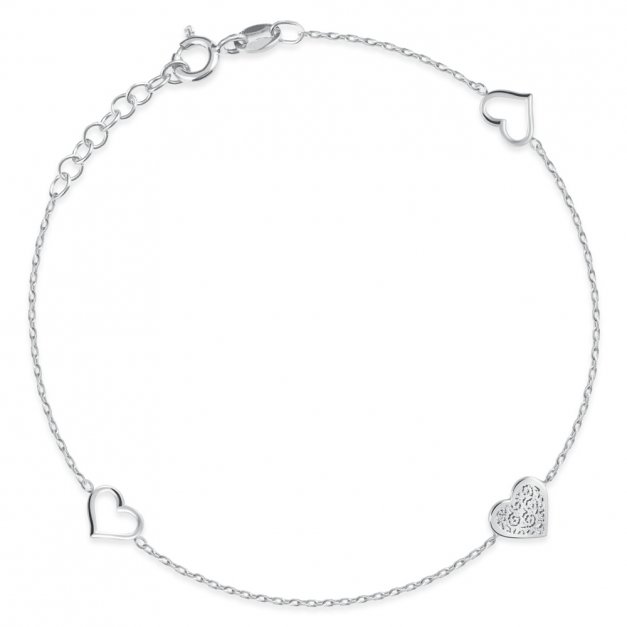 Bracelet en argent massif 925 personnalisé pour une fiancée