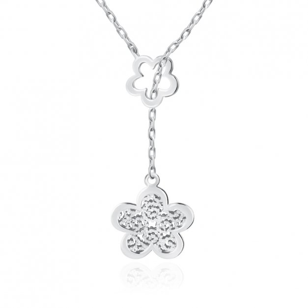 Collier en argent massif 925 (millièmes) avec gravure pour une copine
