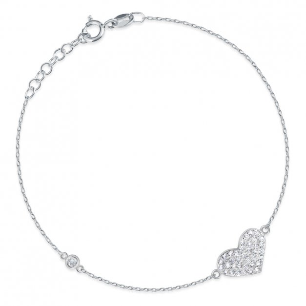 Bracelet en argent massif 925 personnalisé pour une femme