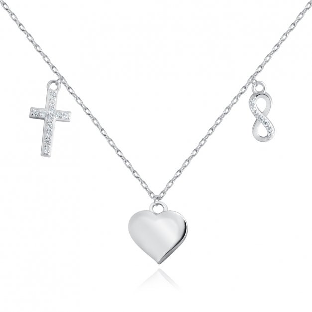 Collier en argent massif 925 (millièmes) avec gravure pour mamie