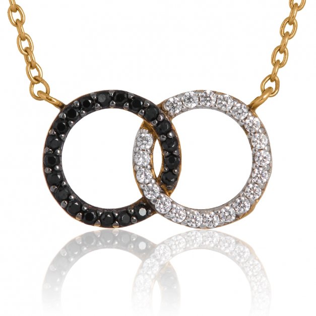 Collier en or 8 carats avec gravure pour une copine