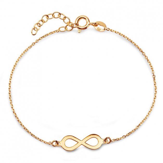 Bracelet en argent massif 925 plaqué or avec gravure pour une amie