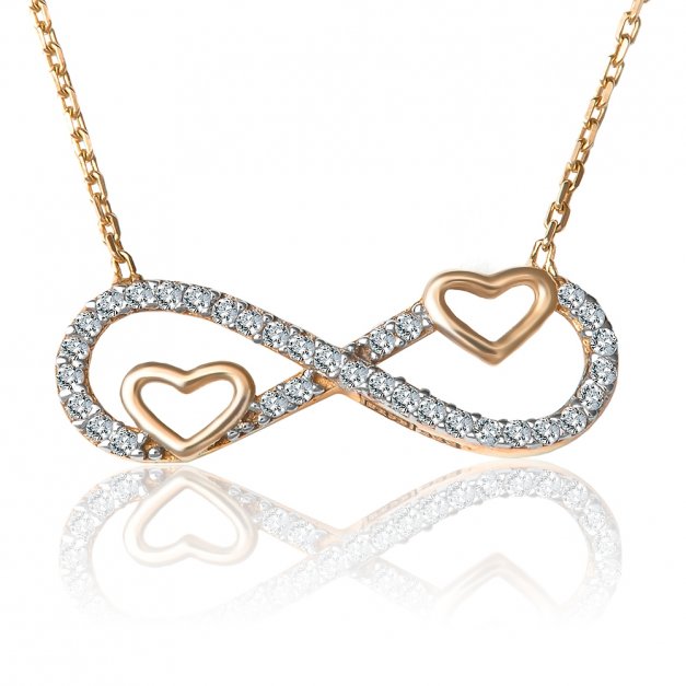 Collier en or 8 carats avec gravure pour une femme