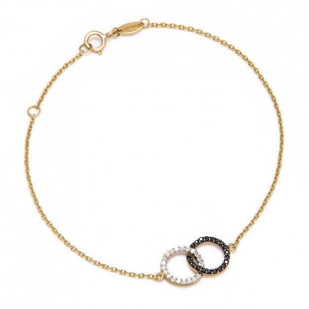 Bracelet en or 8 carats personnalisé pour une femme