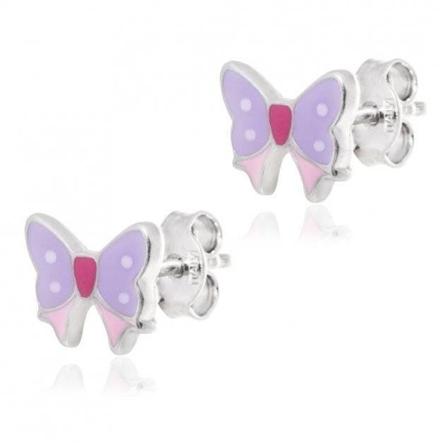 Boucles d'oreilles en argent massif 925 (millièmes) pour une nièce