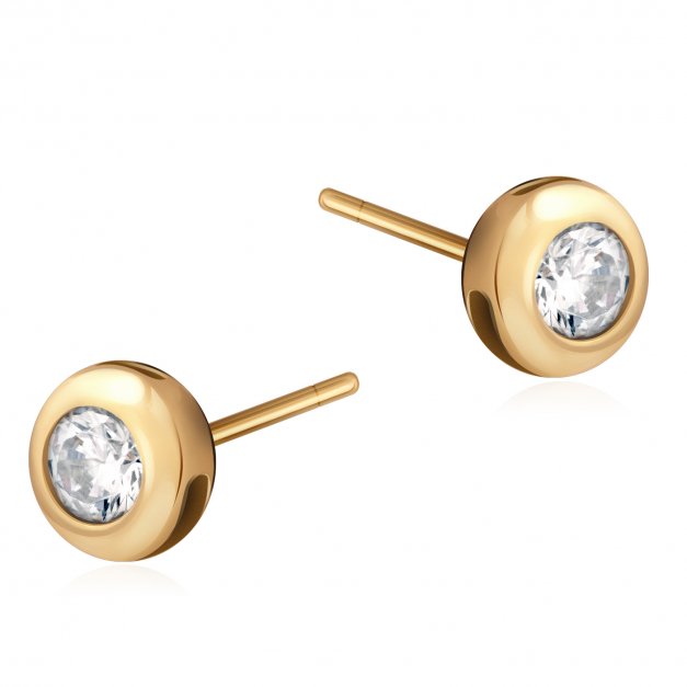 Boucles d'oreilles en or 8 carats pour une copine