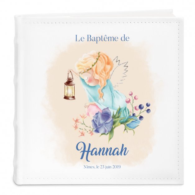 Album photo personnalisé avec impression pour le baptême d'une filleule