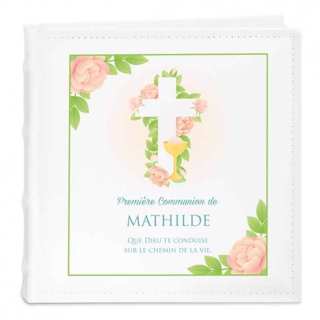 Album photo avec personnalisation pour une petite-fille pour la première communion