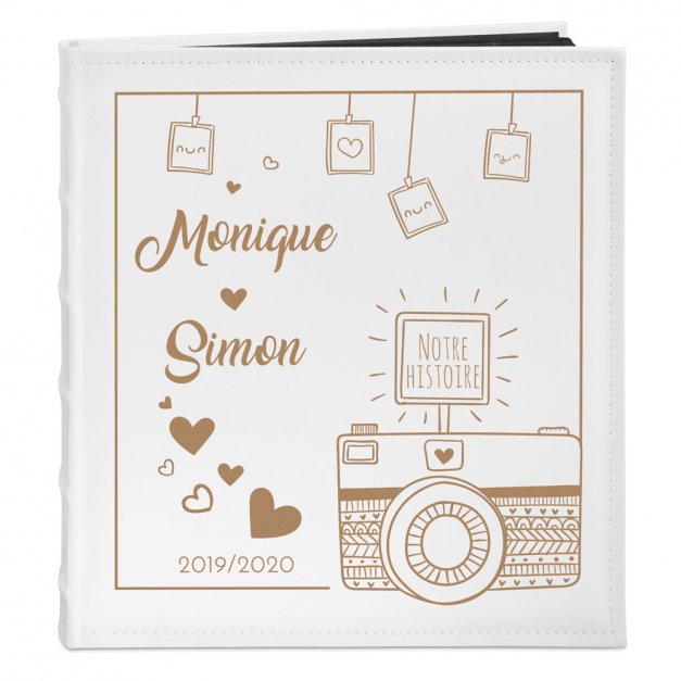 Album photo avec personnalisation pour un couple pour une crémaillère
