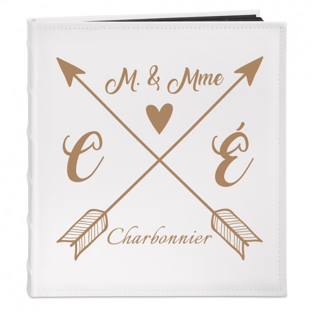 Album photo personnalisé avec impression pour monsieur et madame pour mariage