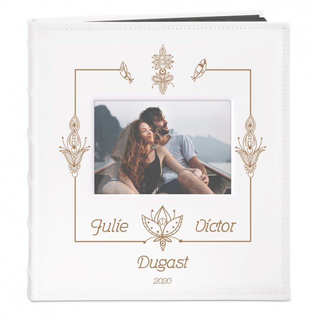 Album photo avec fenêtre et impression pour un couple