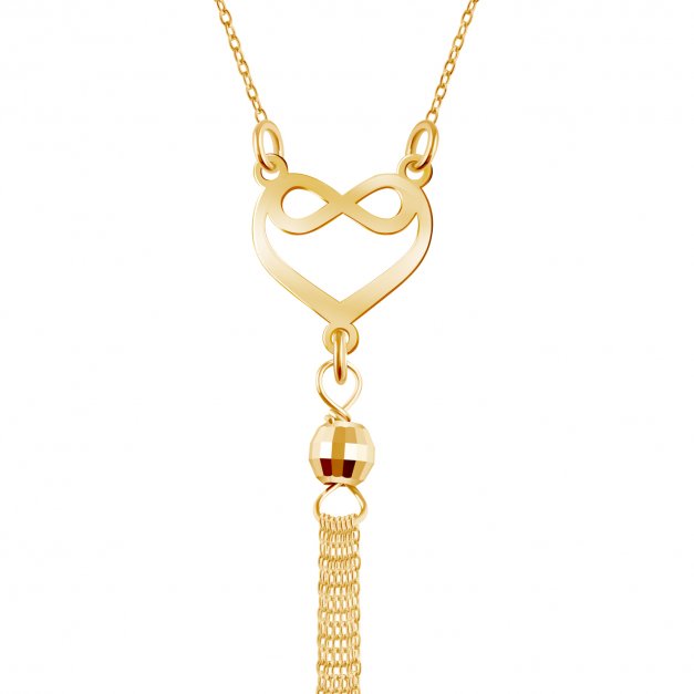 Collier en or 8 carats avec gravure pour une épouse