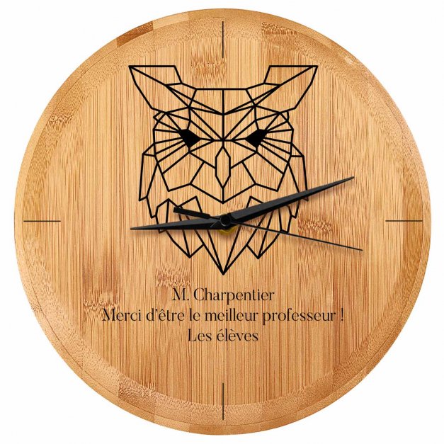 Horloge murale personnalisée pour professeur enseignant  