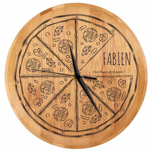 Horloge murale personnalisée pour lui