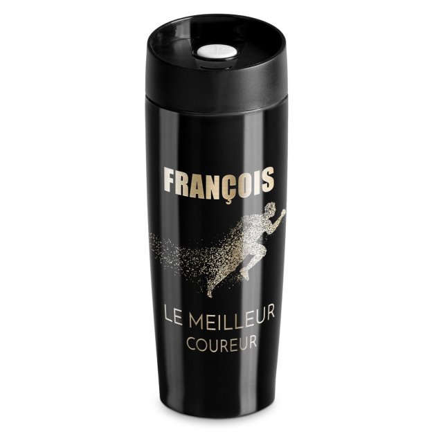 Mug de voyage avec gravure avec fermeture Quick-Press pour l'anniversaire d'un homme