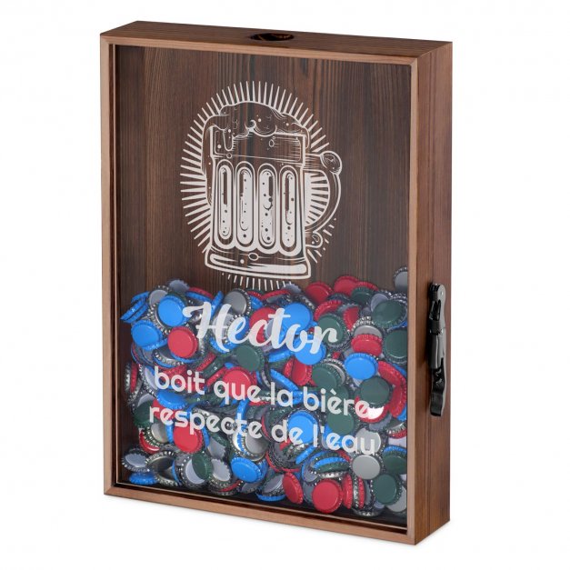 Boîte à capsules de bière pour le fiancé