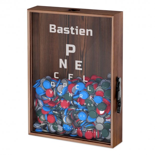 Boîte à bouchons personnalisée pour beau-frère