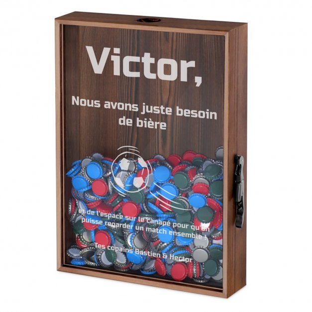 Boîte à capsules de bière pour beau-père