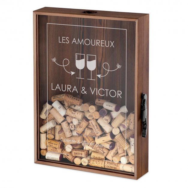 Boîte à bouchons personnalisée pour les amis
