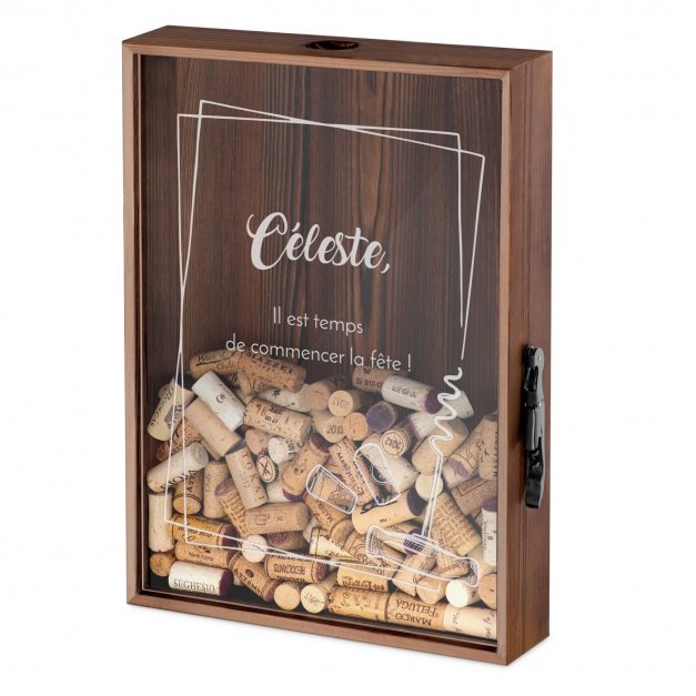 Boîte à bouchons personnalisée pour tante