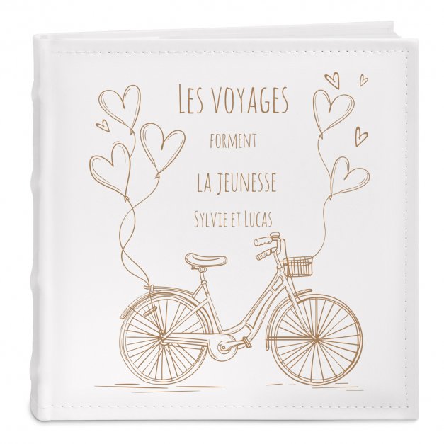 Album photo avec impression vélo pour un couple de cyclistes 