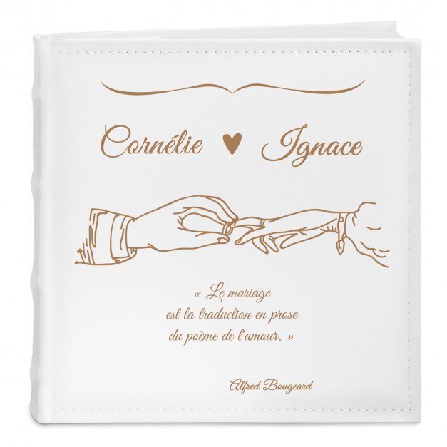 Album photo avec impression pour un mariage