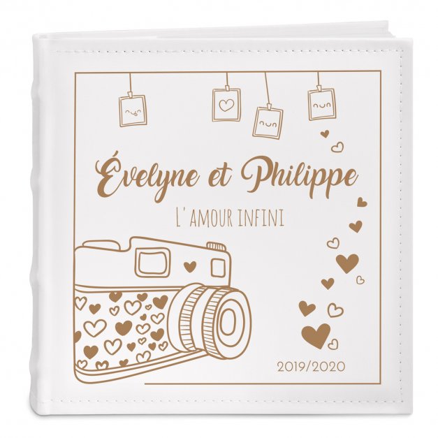 Album photo avec impression appareil photo pour un couple
