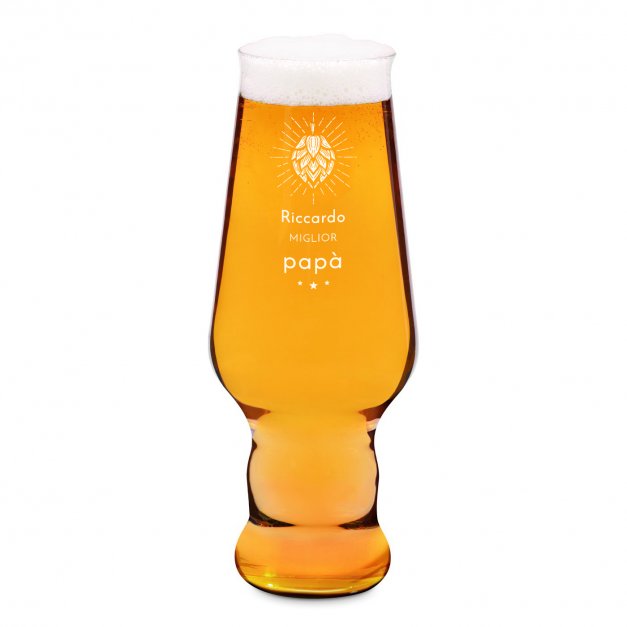 Verre à bière Krosno Splendour avec gravure pour papa
