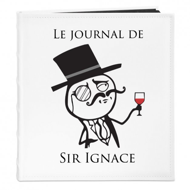Album photo avec impression pour gentleman et vin