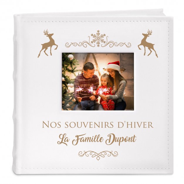 Album avec impression pour famille pour Noël et souvenirs d'hiver