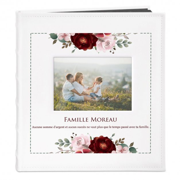 Album photo avec fenêtre et personnalisation pour les souvenirs de famille