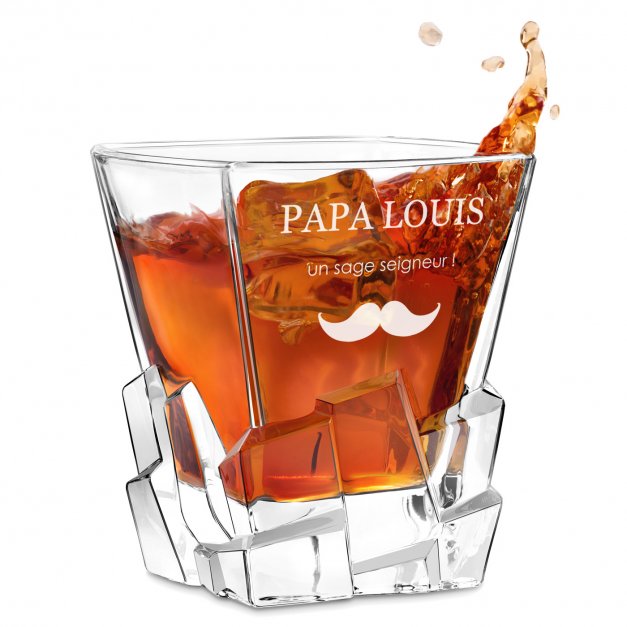 Verre à whisky Ice Blink avec gravure pour papa