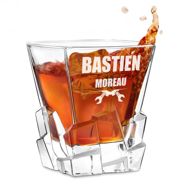 Verre à whisky Ice Blink avec gravure pour un copain