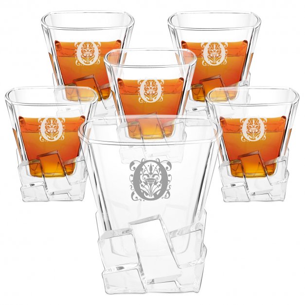 6 verres à whisky Ice Blink avec gravure pour un proche