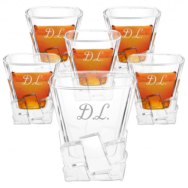 6 verres à whisky Ice Blink avec gravure pour l'anniversaire d'un ami