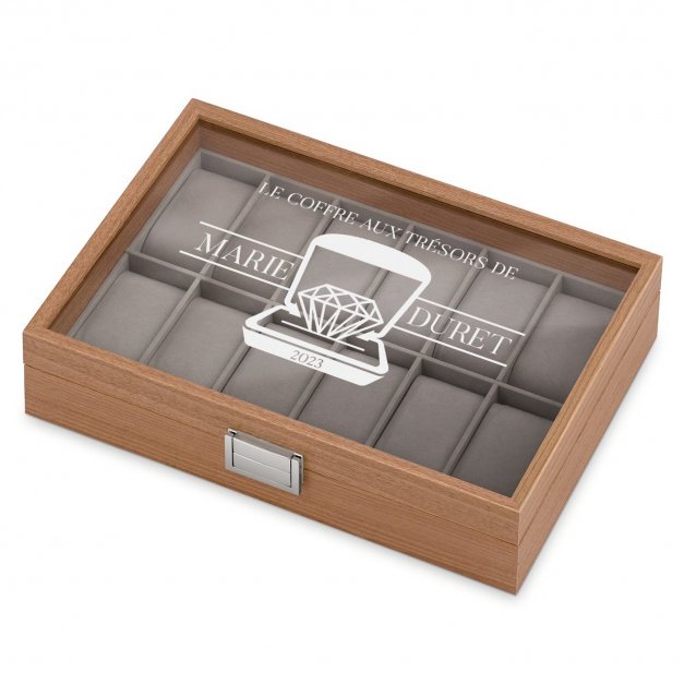 Boîte à montres gravée pour elle pour son anniversaire