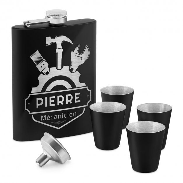Flasque personnalisable pour mécanicien