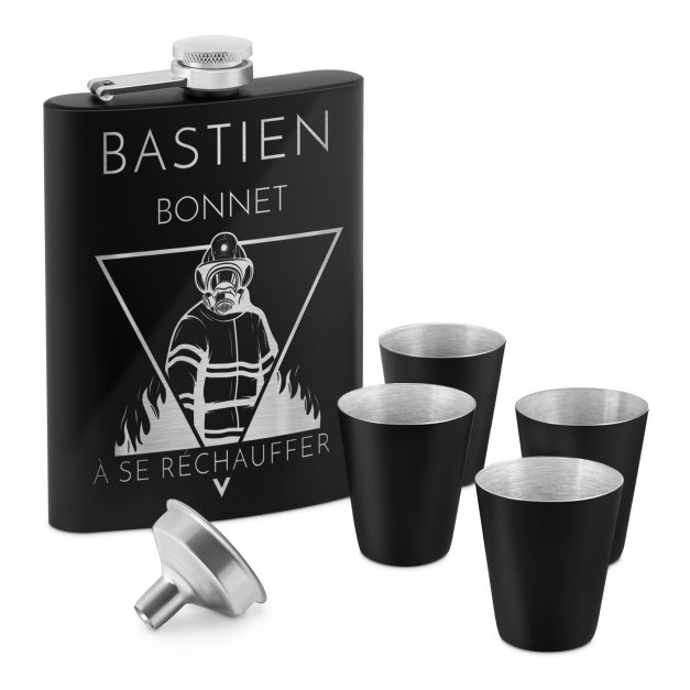 Flasque personnalisable pour pompier