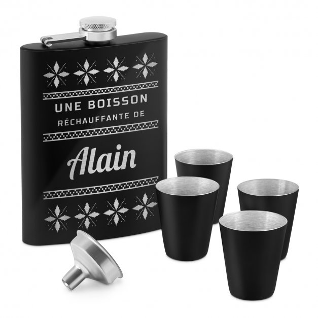 Flasque personnalisable pour lui pour Noël 