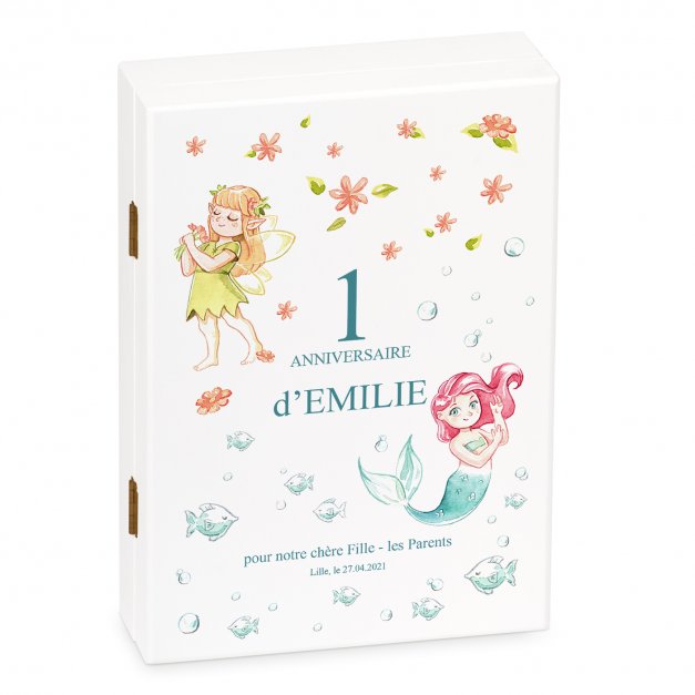 Ensemble de couverts avec prénom gravé pour fille naissance