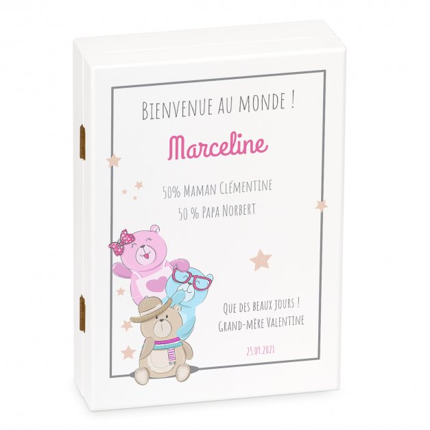 Ensemble de couverts avec prénom gravé pour fille bébé naissance
