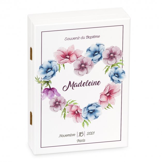 Ensemble de couverts gravés pour fille baptême
