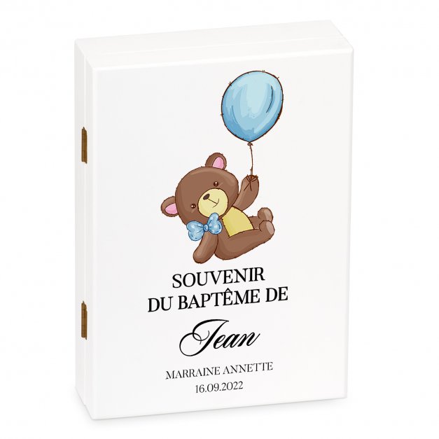 Ensemble de couverts personnalisés pour garçon baptême
