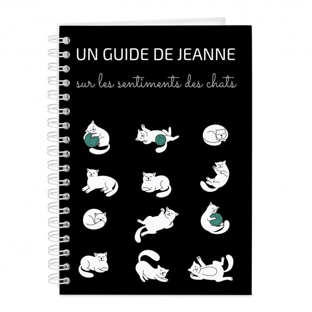 Carnet de notes personnalisé pour une amoureuse des chats