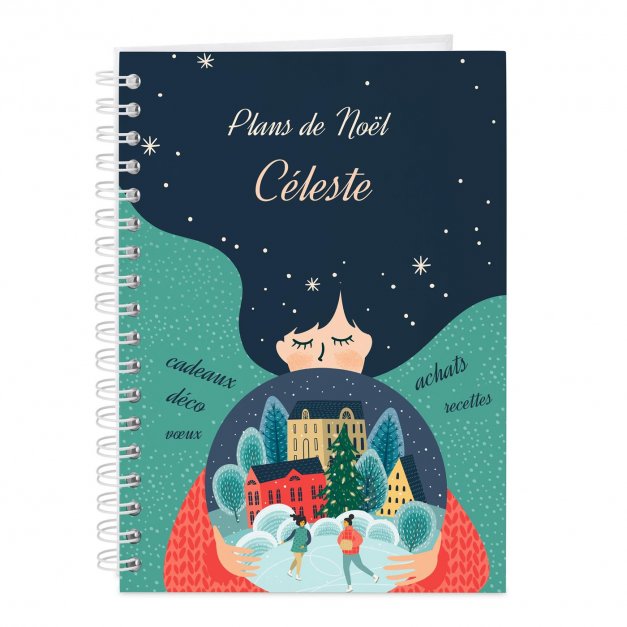Carnet de notes personnalisé pour elle pour Noël 