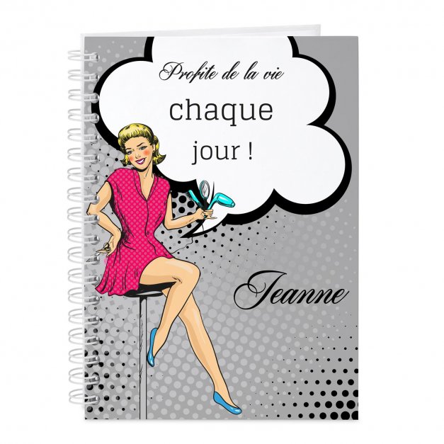Carnet de notes personnalisé pour coiffeur