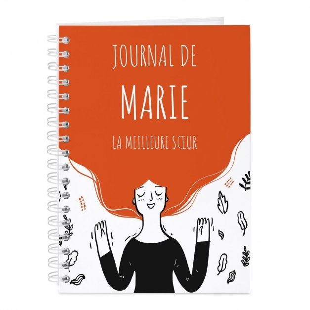 Carnet de notes personnalisé pour sœur