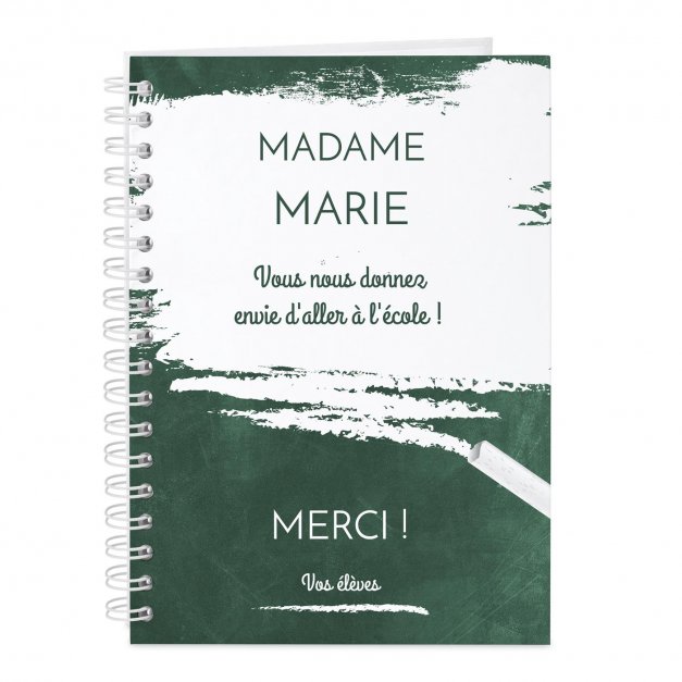 Carnet de notes personnalisé pour professeur